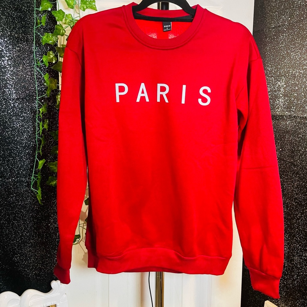 Shein Men 1pc Letter Graphic
Sweatshirt Burgundy / S(36)